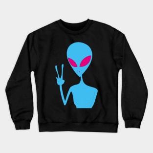 Acid Peace Alien Crewneck Sweatshirt